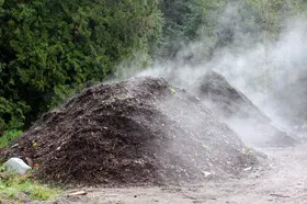 aerobic composting pile