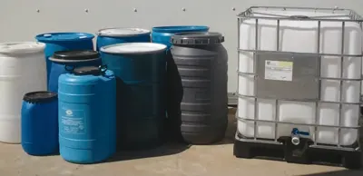 rainwater collection barrels