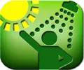 solar hot water icon