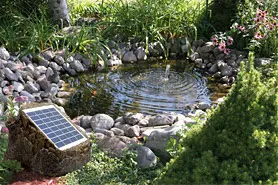 Solar Gardens Pond solar gardens pond