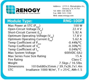 Solar Panel Label solar panel label