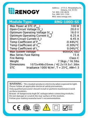 PV Panel Label pv panel label
