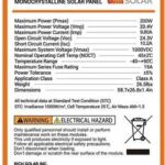 photovoltaic stc label